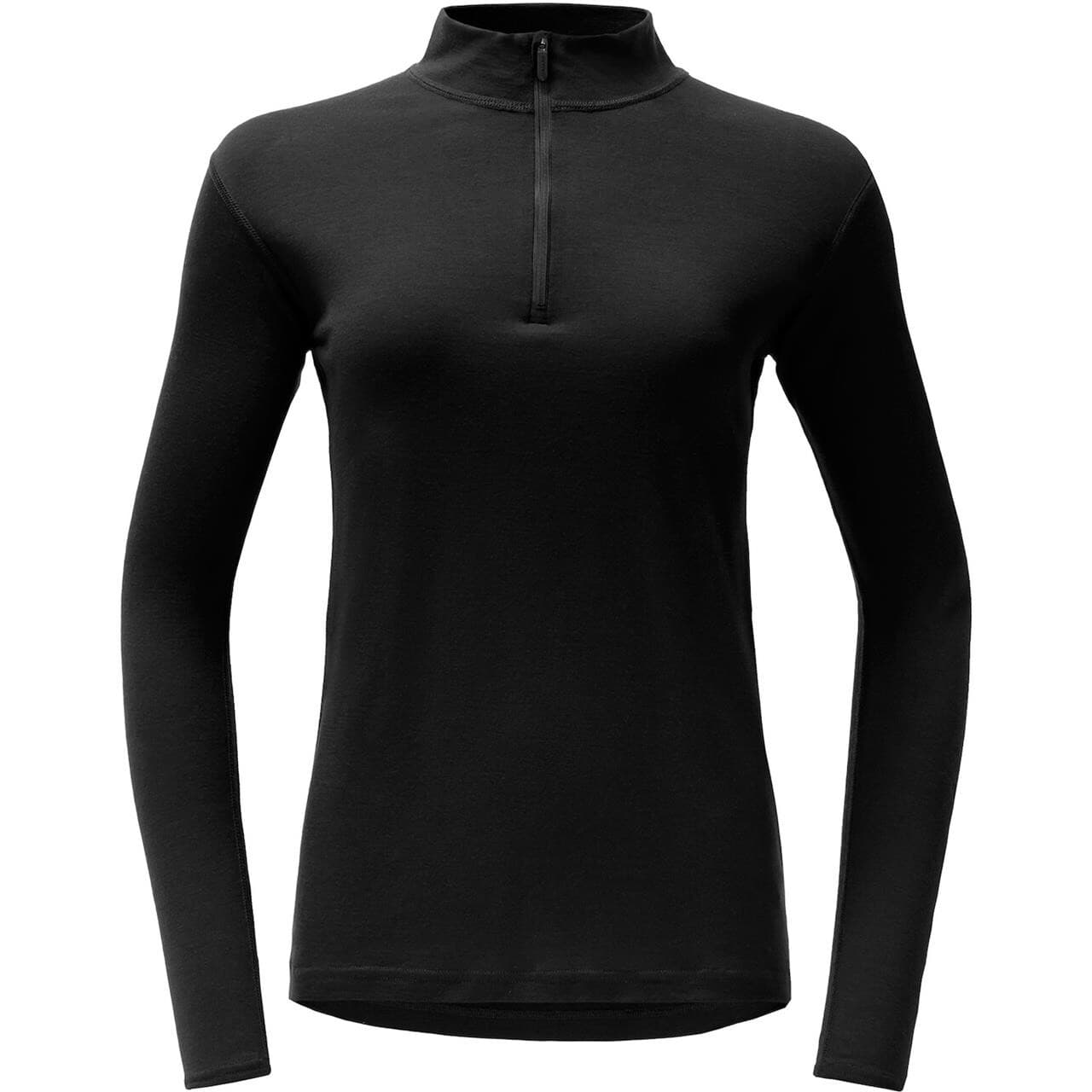 Devold Womens Breeze Merino 150 Zip Neck (Sort (BLACK) Small)