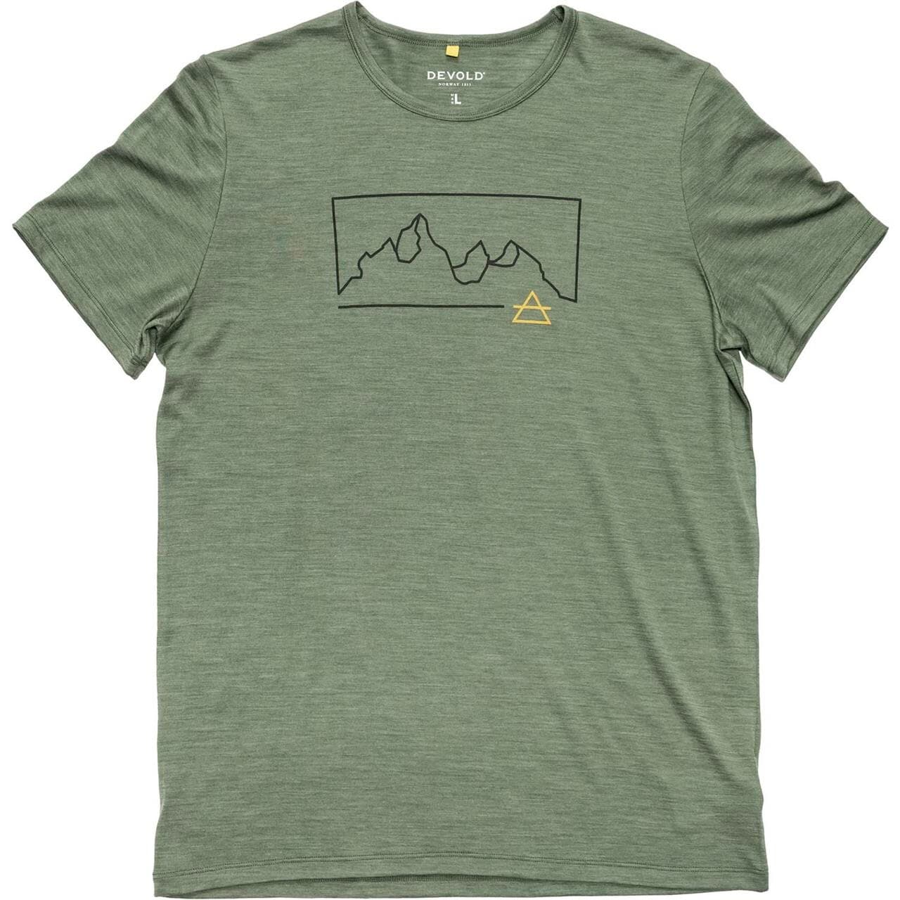Devold Mens Active Outline Tee (Grøn (FOREST) X-large)