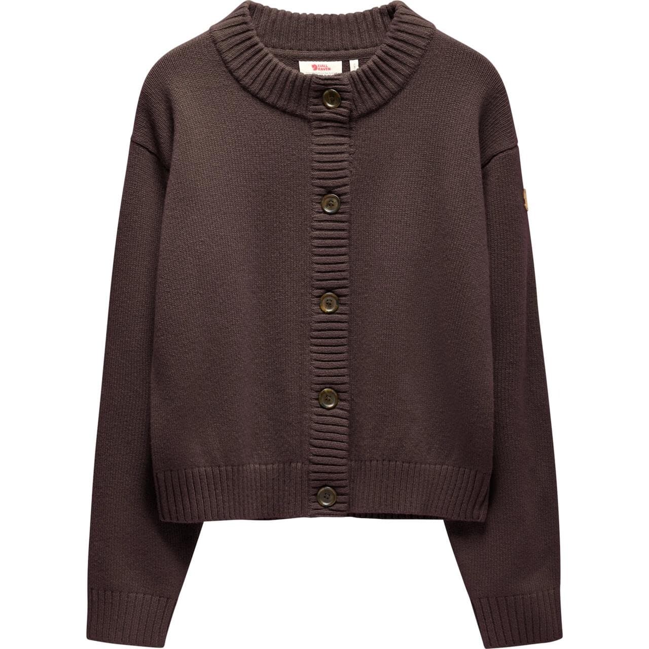 Fjällräven Womens Övik Cardigan (Brun (BLACK OAK/294) XX-small)