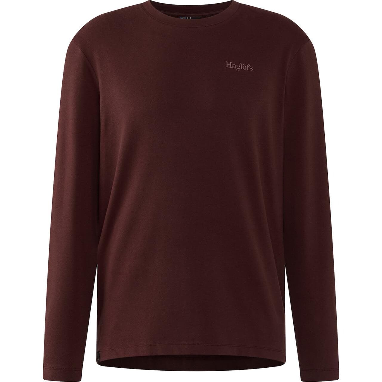 Haglöfs Mens Haglöfs L/S Tee (Rød (MAROON TRAIL) Large)