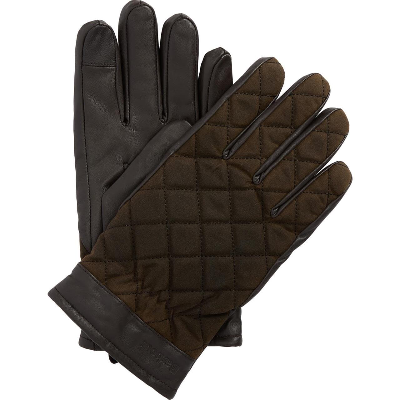 Barbour Mens Dalegarth Gloves (Brun (OLIVE/BROWN) Large)