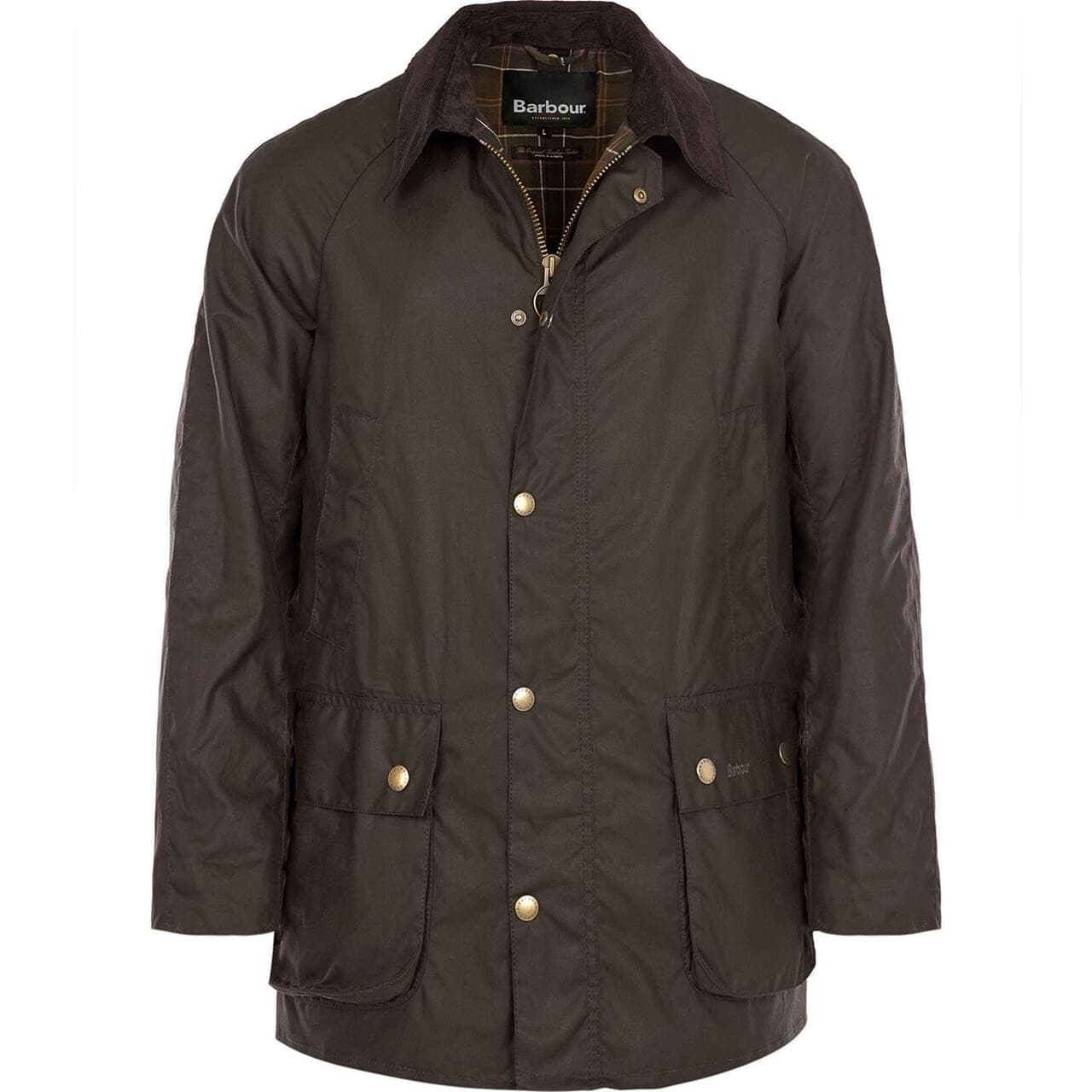 Barbour Mens Ashby Wax Jacket (Grøn (OLIVE) X-large)