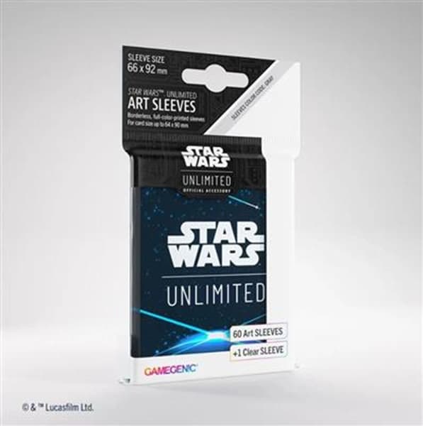 Gamegenic - Star Wars: Unlimited Art Sleeves -  Card Back Blue (60+1 Kortlommer)