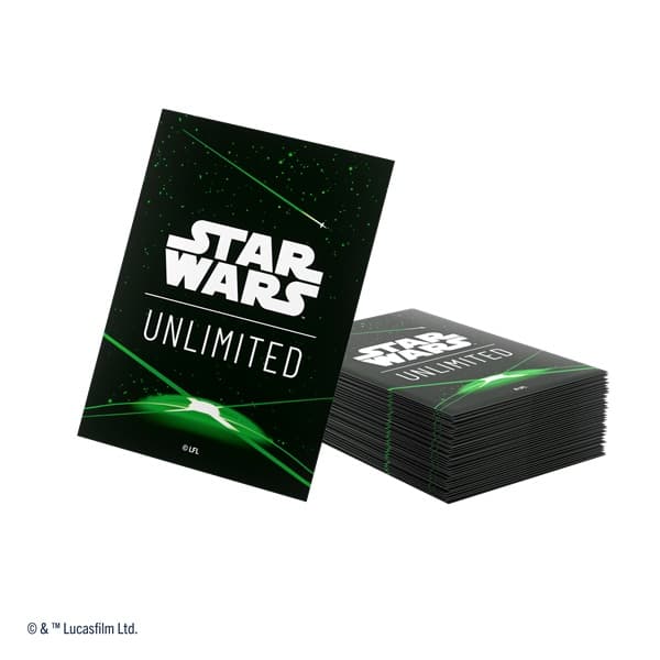 Gamegenic - Star Wars: Unlimited - Premium Art Sleeves - Card Back Green (60+1 Kortlommer)