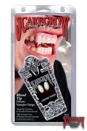 Teeth - Scarecrow Vampire (Classic with blood tips)  Epic Armoury    Live Rollespils Tænder