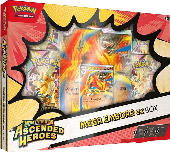 Pokemon ME02.5 Ascended Heroes: Mega Emboar ex Box