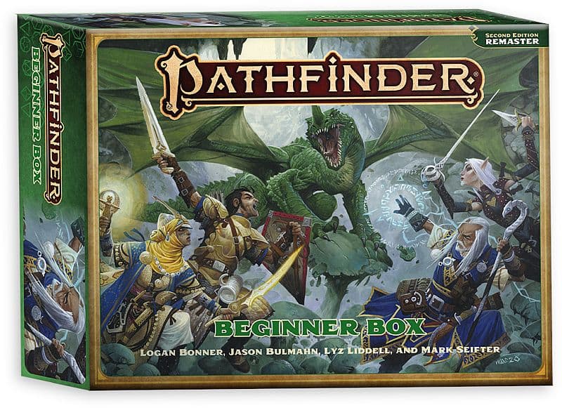 Pathfinder   2e Beginner Core Box Set (Remaster) - BÃ¸ger, Guides & Character Sheets! #PZO2106