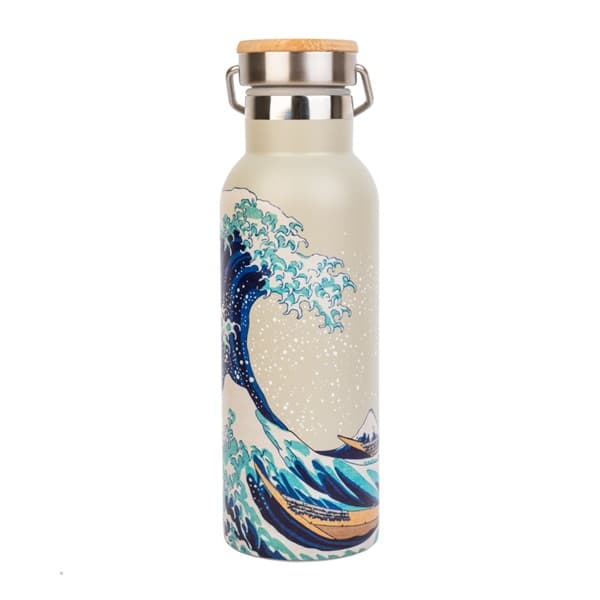 The Great Wave of Kanagawa Hokusai - Metal Bottle With Handle 500ml
