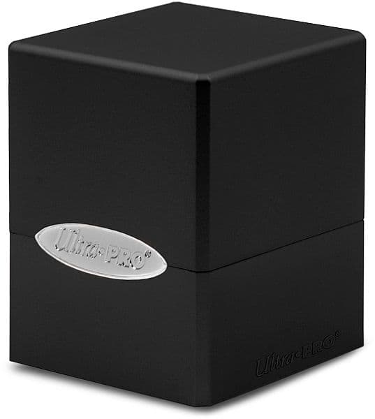 Deck Box - Satin Cube: Jet Black (Sort) - Ultra Pro #15585