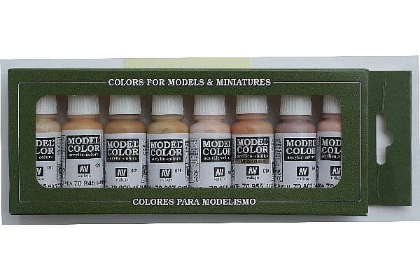 Vallejo Model Color: Paint set  Face & Skintones (8 colors)