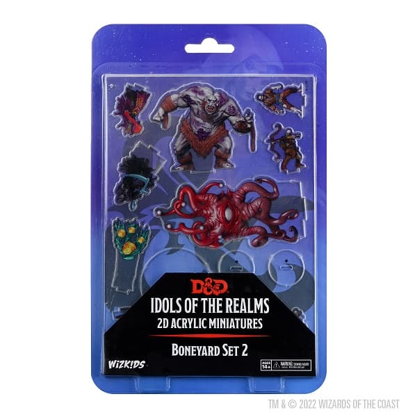 D&D - Fantasy Miniatures - Idols of the Realms: 2D Acrylic Miniatures - Boneyard - Set 2