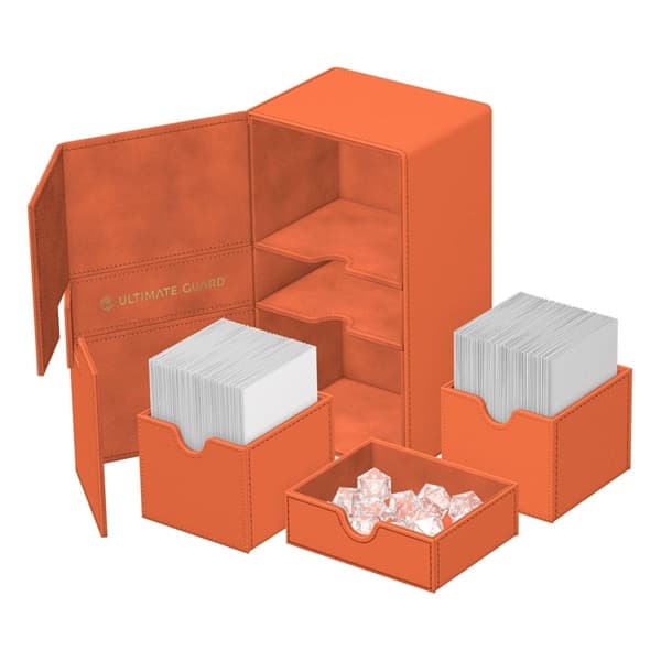Ultimate Guard Twin Flip'n'Tray Deck Case (Deck Box) 200+ Standard Size XenoSkin Summer Edition 2025 - Peach