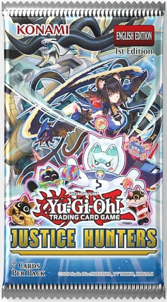 Yu-Gi-Oh! Booster Pakke Justice Hunters Booster Pack