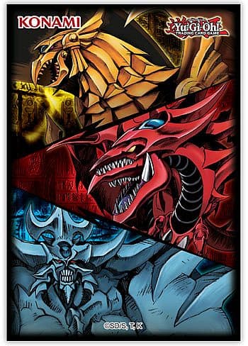 Yu-Gi-Oh StÃ¸rrelse - Konami -  Slifer, Obelisk, & Ra (Egyptian Gods) Yugioh lommer (50 stk.) - Sleeves #YGO-J21Slvs