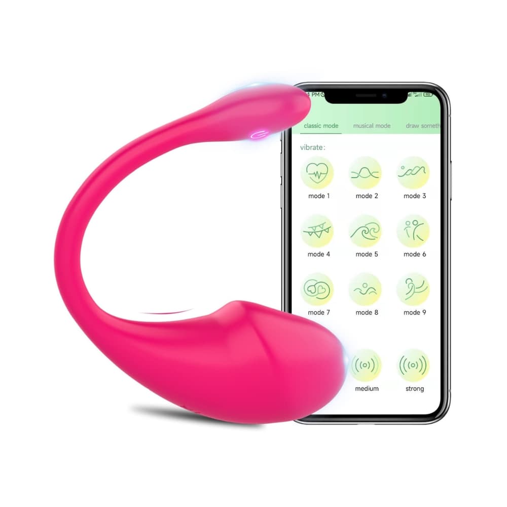 Rejsevenlig Vibrator Æg med App-styring