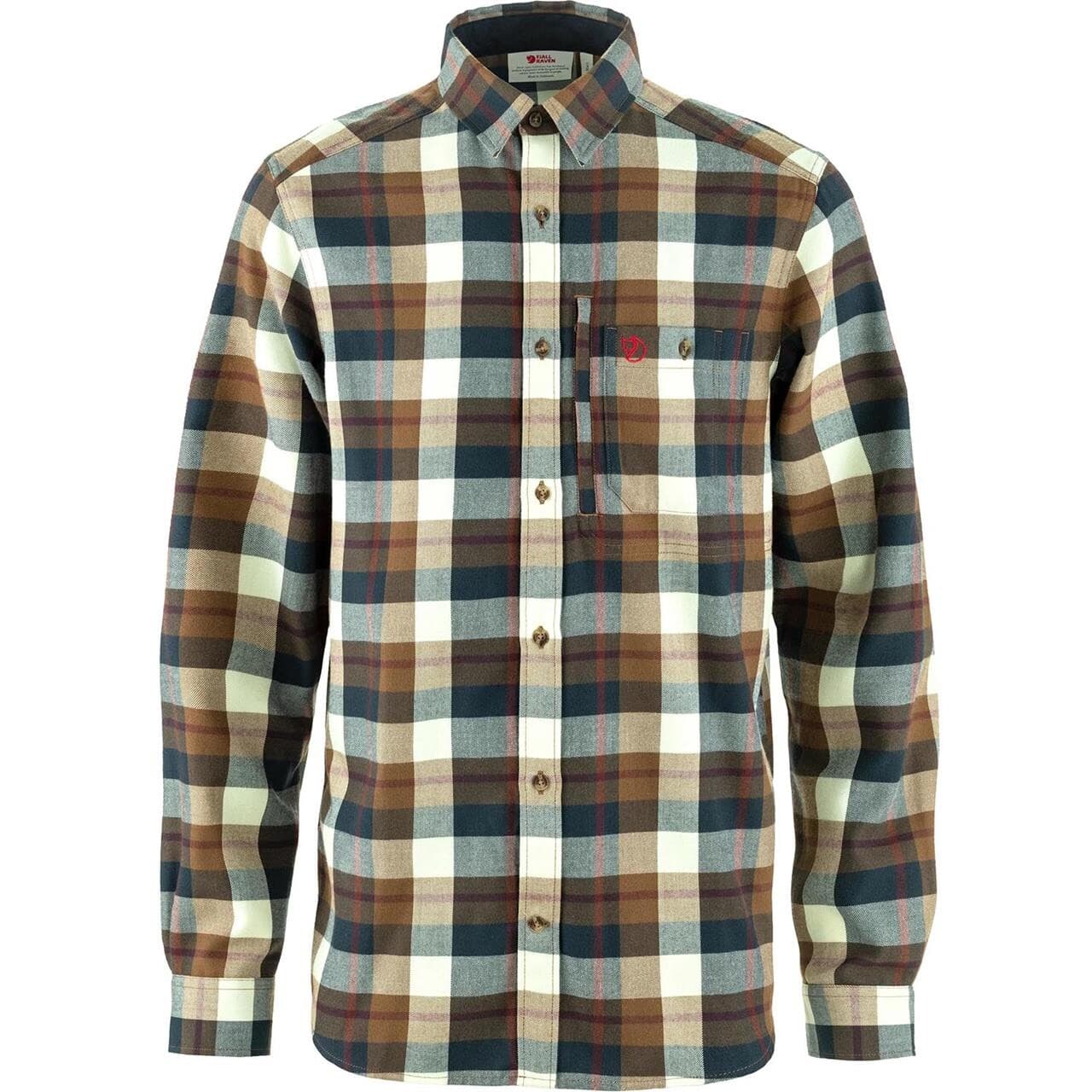 Fjällräven Mens Fjällglim Shirt (Brun (WOOD BROWN-CHALK WHITE/265-113) XX-large)