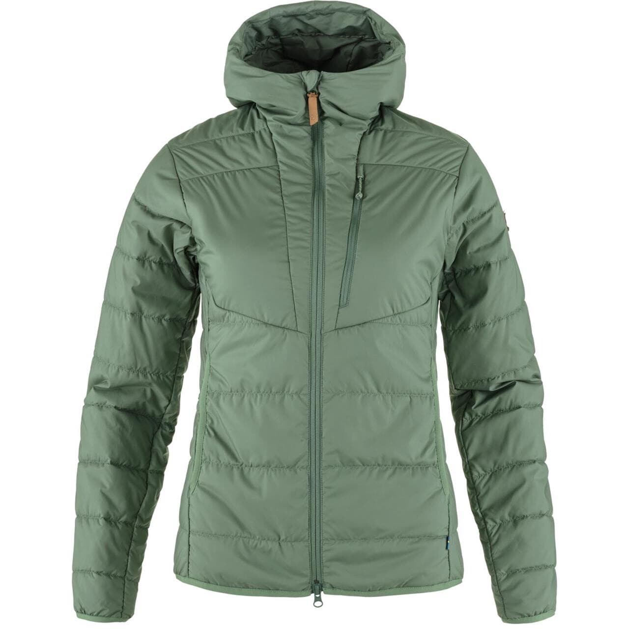 Fjällräven Womens Keb Padded Hoodie (Grøn (PATINA GREEN/614) Medium)