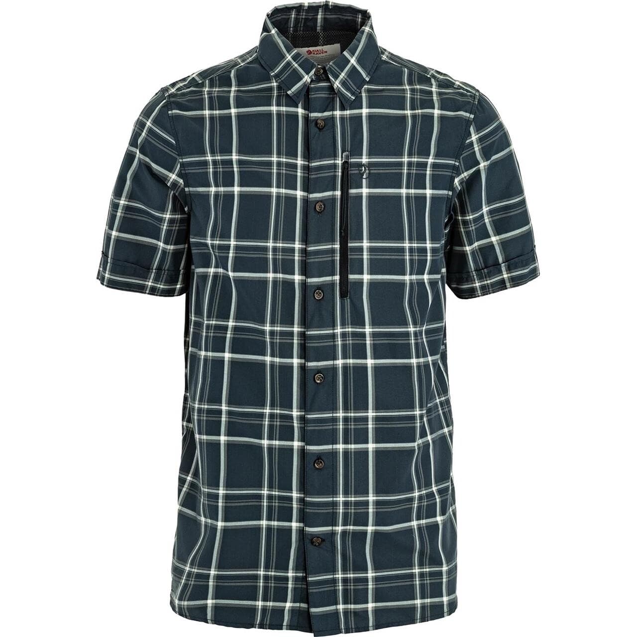 Fjällräven Mens Abisko Hike Shirt S/S (Blå (DARK NAVY-CHALK WHITE/555-113) X-small)
