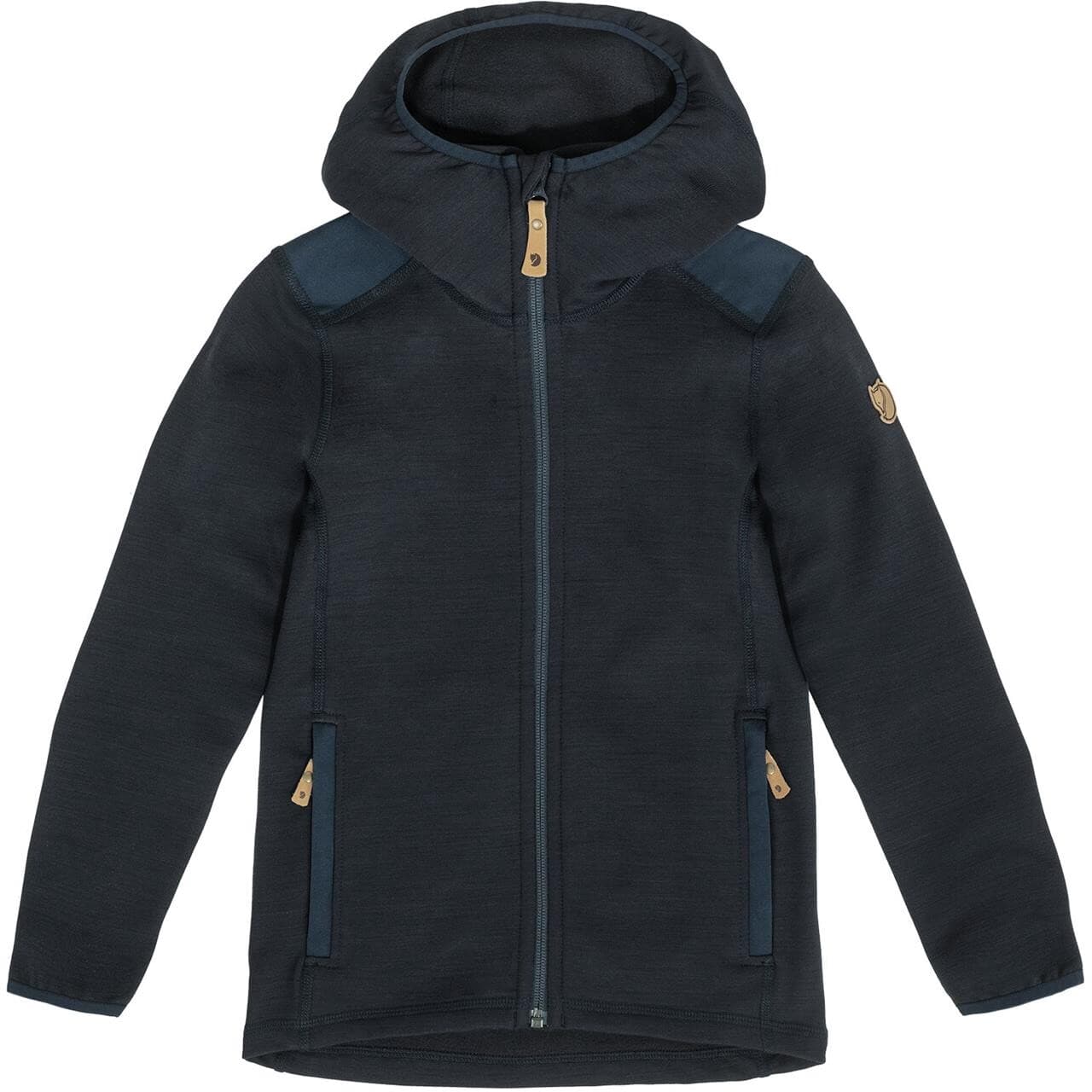Fjällräven Kids Keb Fleece Hoodie (Blå (DARK NAVY/555) 128 cm)