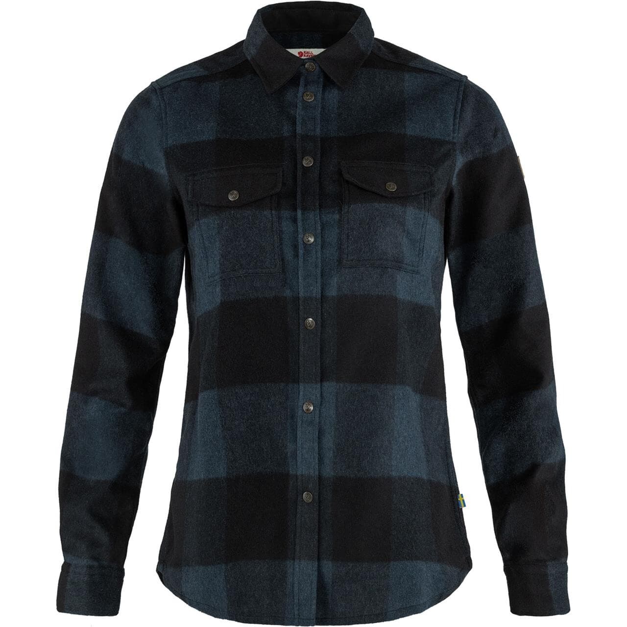 Fjällräven Womens Canada Shirt Ls (Blå (NAVY-BLACK/560-550) XX-small)