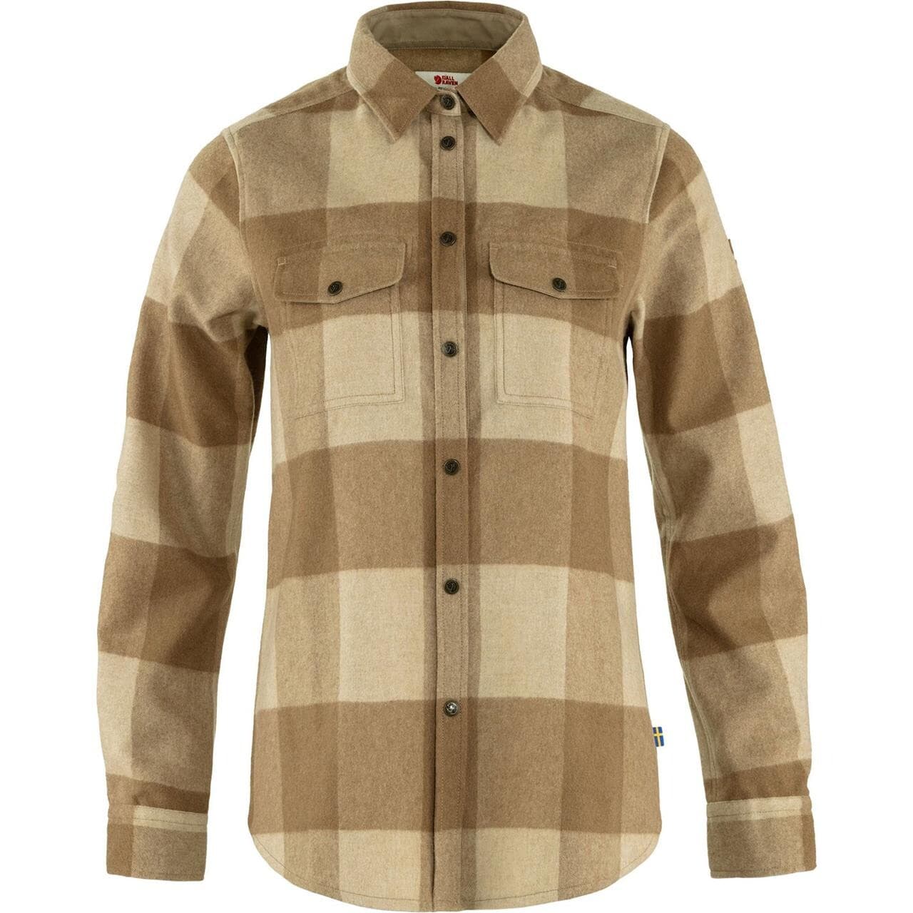 Fjällräven Womens Canada Shirt Ls (Brun (BUCKWHEAT BRW-LT BEIGE/232-191) Small)