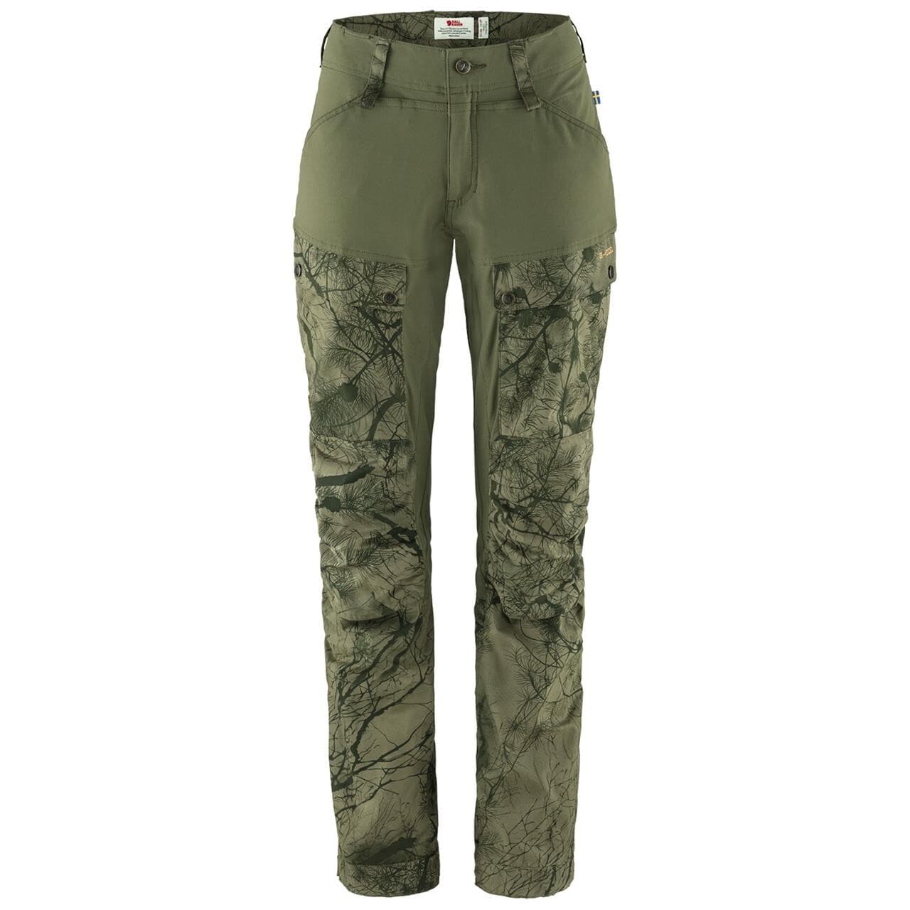 Fjällräven Womens Keb Trousers Regular (Grøn (GREEN CAMO-LAUREL GRN/626-625) 44)