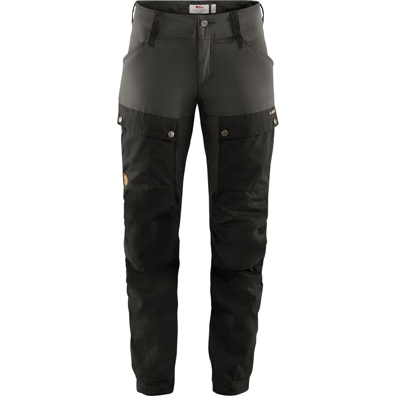 Fjällräven Womens Keb Trousers Regular (Sort (BLACK-STONE GREY/550-018) 42)