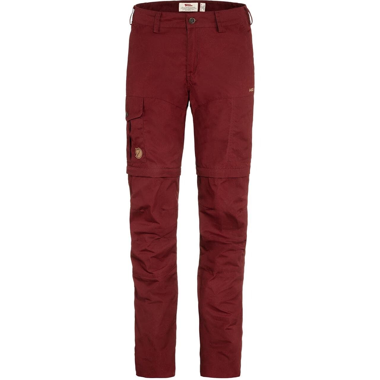 Fjällräven Womens Karla Pro Zip-off Trousers (Rød (BORDEAUX RED/347) 48)