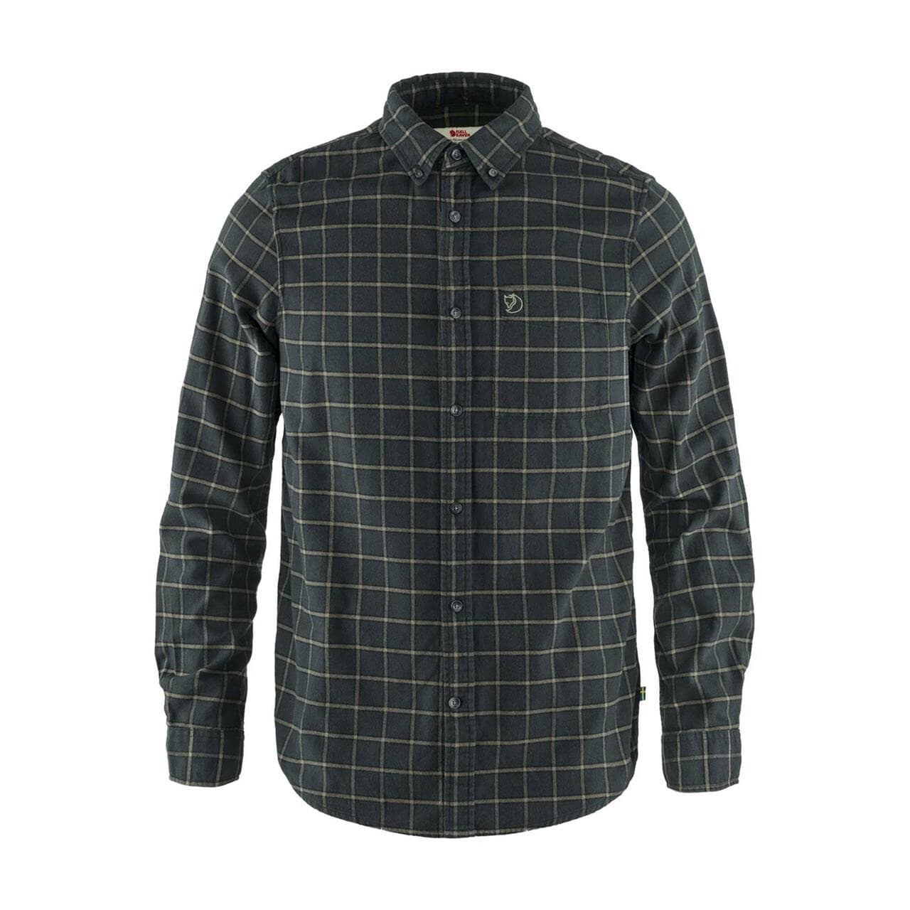 Fjällräven Mens Övik Flannel Shirt (Grå (DARK GREY/030) Small)