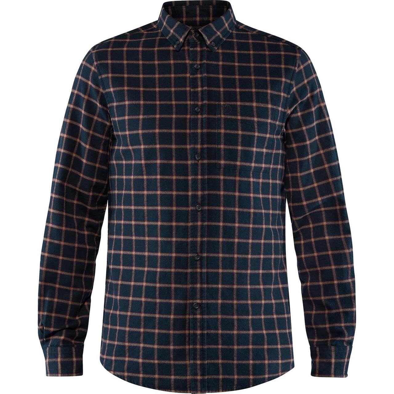 Fjällräven Mens Övik Flannel Shirt (Blå (DARK NAVY/555) Medium)
