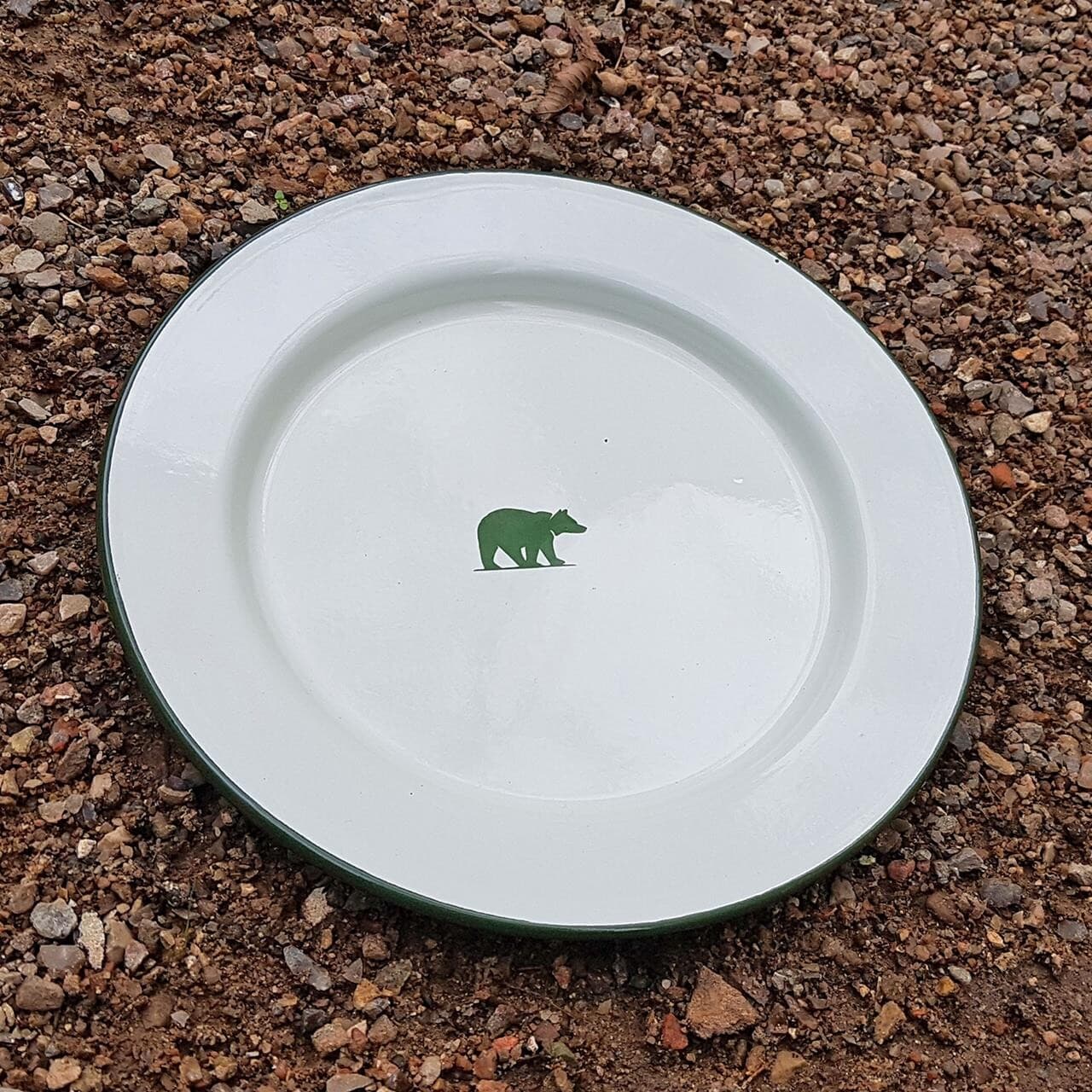 Friluftsland Enamel Plate Bear Logo