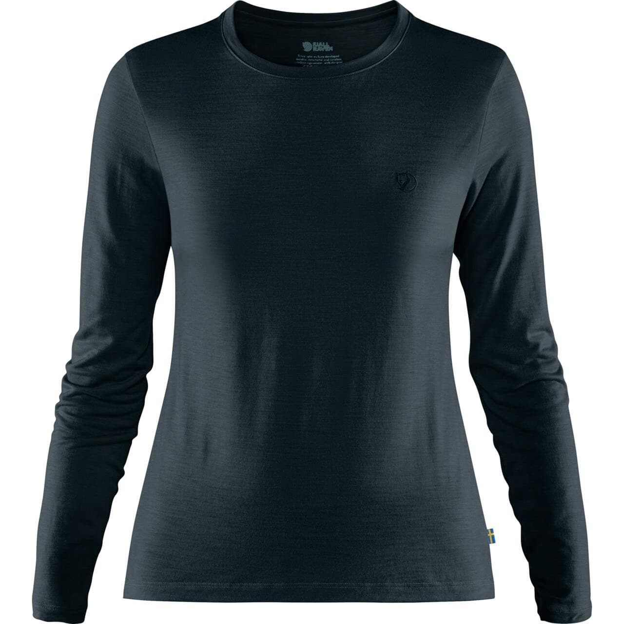 Fjällräven Womens Abisko Wool L/S (Blå (DARK NAVY/555) Large)