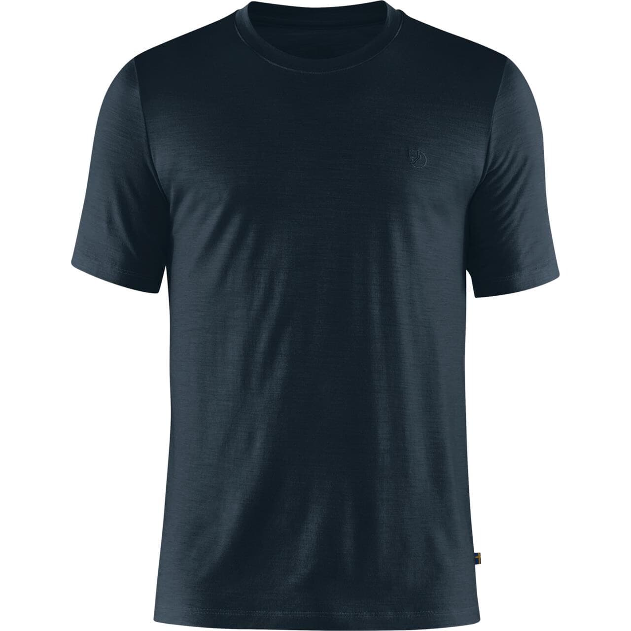 Fjällräven Mens Abisko Wool S/S (Blå (DARK NAVY/555) Large)
