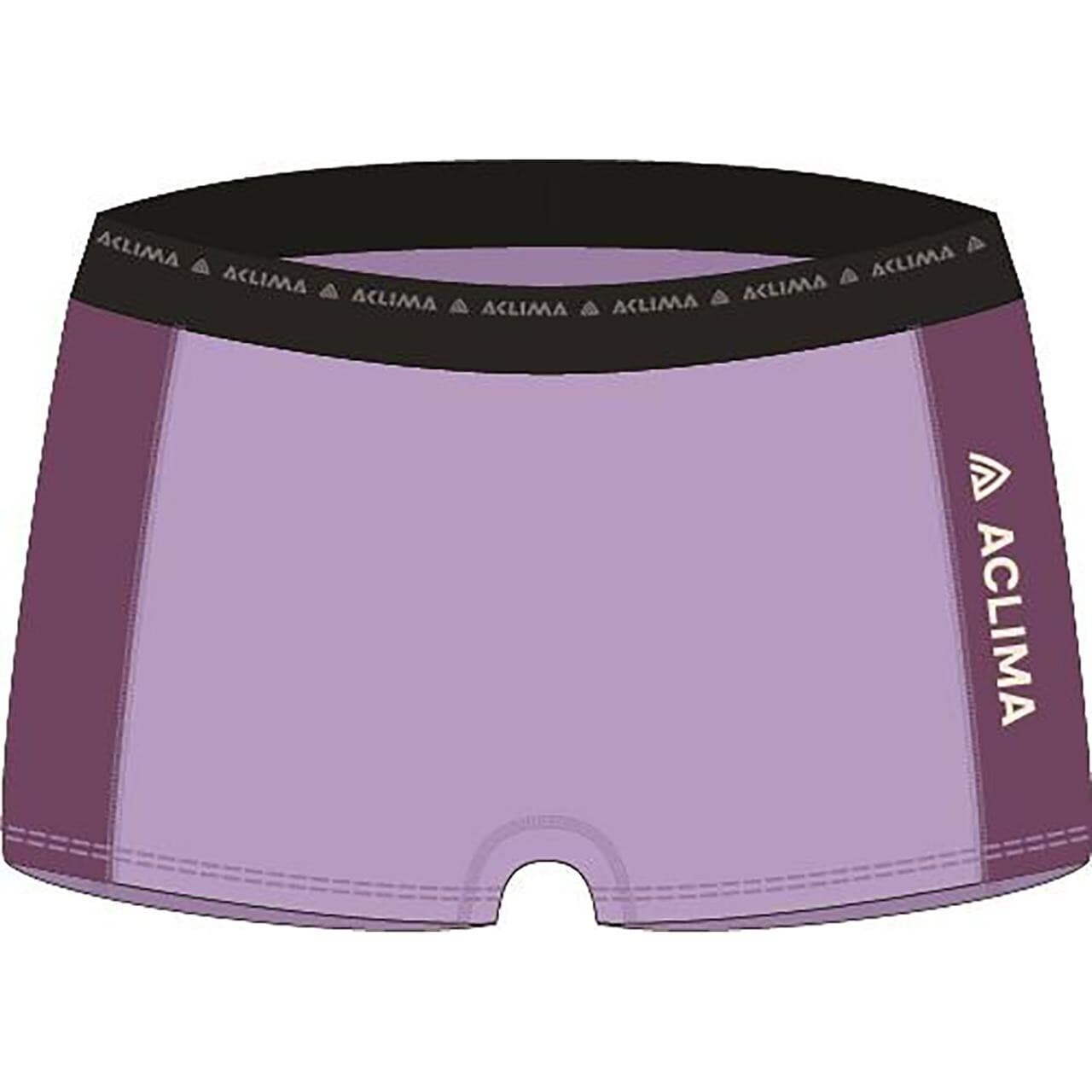 Aclima Womens WarmWool Boxer Shorts (Lilla (PURPLE ROSE/SUNSET PURPLE) Large)