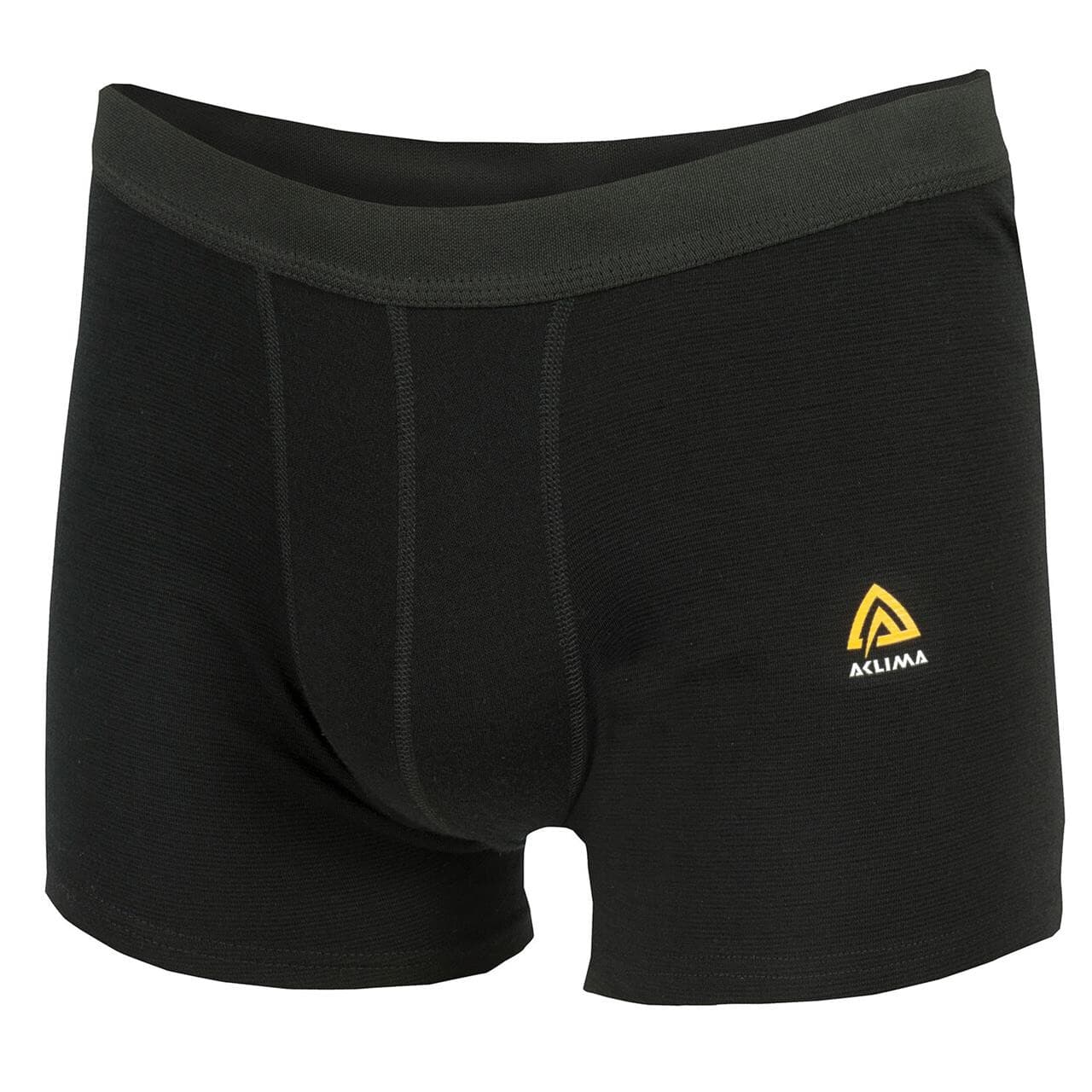 Aclima Mens WarmWool Boxer Shorts (Sort (JET BLACK) Medium)