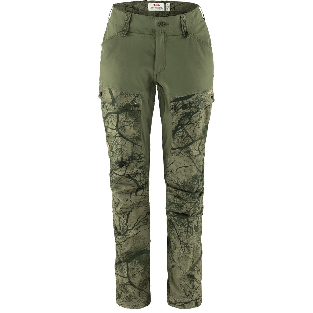 Fjällräven Womens Keb Trousers Curved Short (Grøn (GREEN CAMO-LAUREL GRN/626-625) 36)