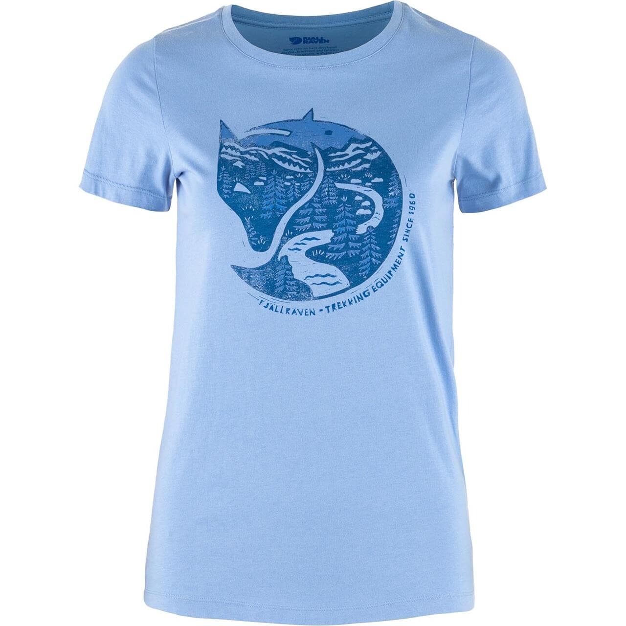 Fjällräven Womens Arctic Fox Print T-shirt (Blå (ULTRAMARINE/537) X-small)