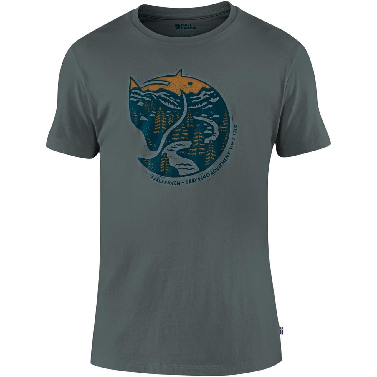 Fjällräven Mens Arctic Fox T-shirt (Grå (DUSK/042) X-small)