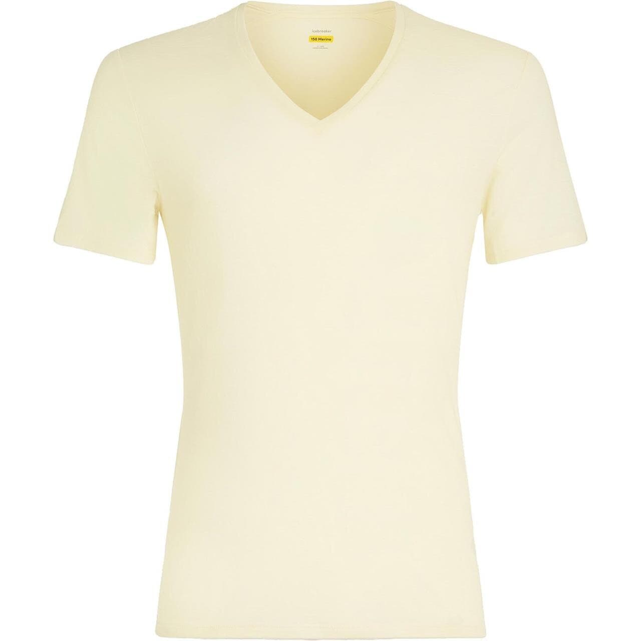 Icebreaker Mens Anatomica S/S V (Hvid (UNDYED) Medium)