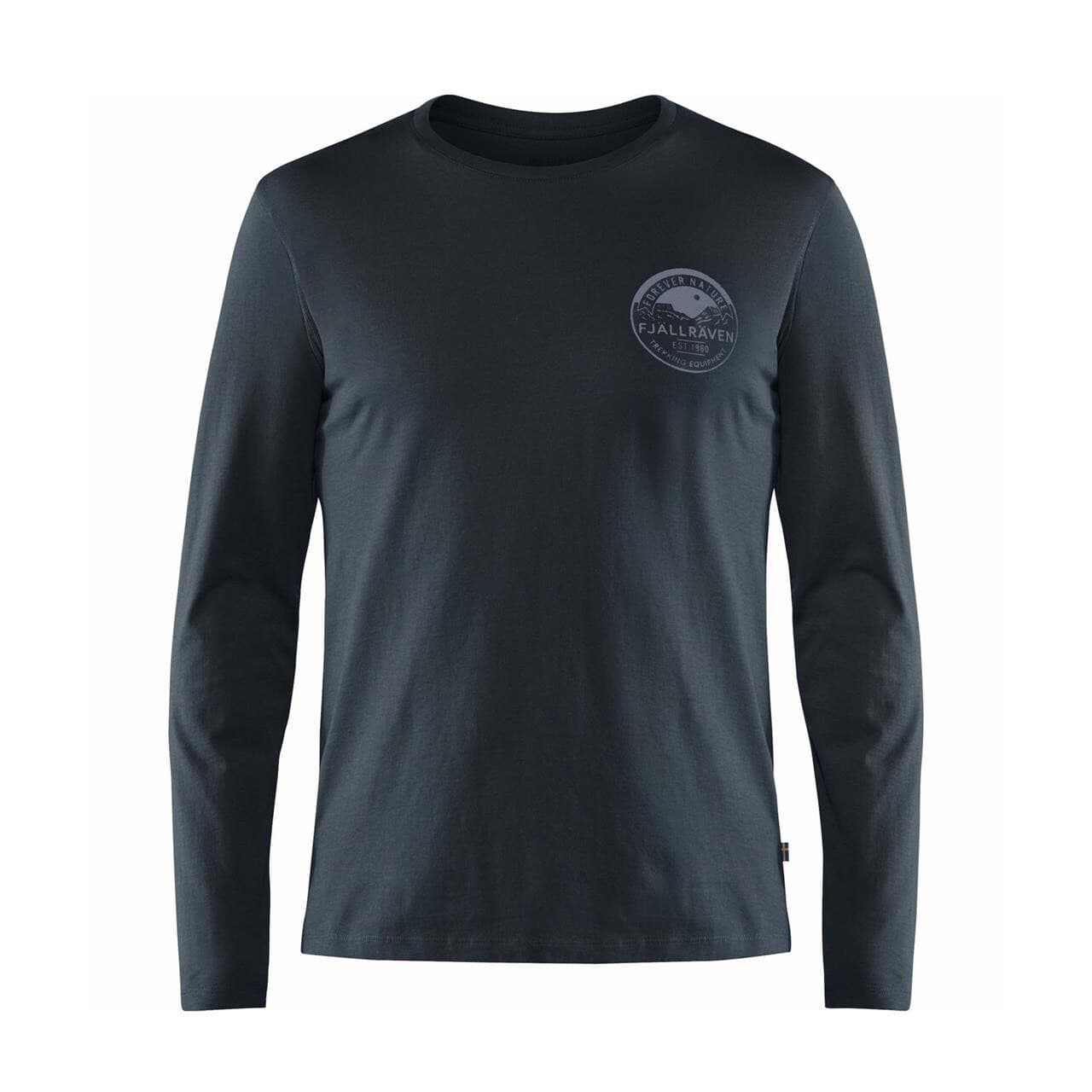 Fjällräven Mens Forever Nature Badge L/S (Blå (DARK NAVY/555) X-small)