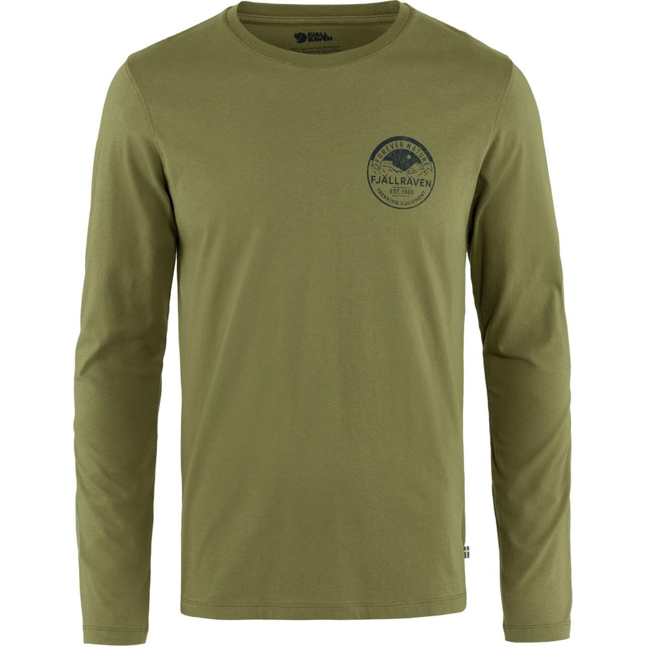 Fjällräven Mens Forever Nature Badge L/S (Grøn (CAPER GREEN/677) Small)
