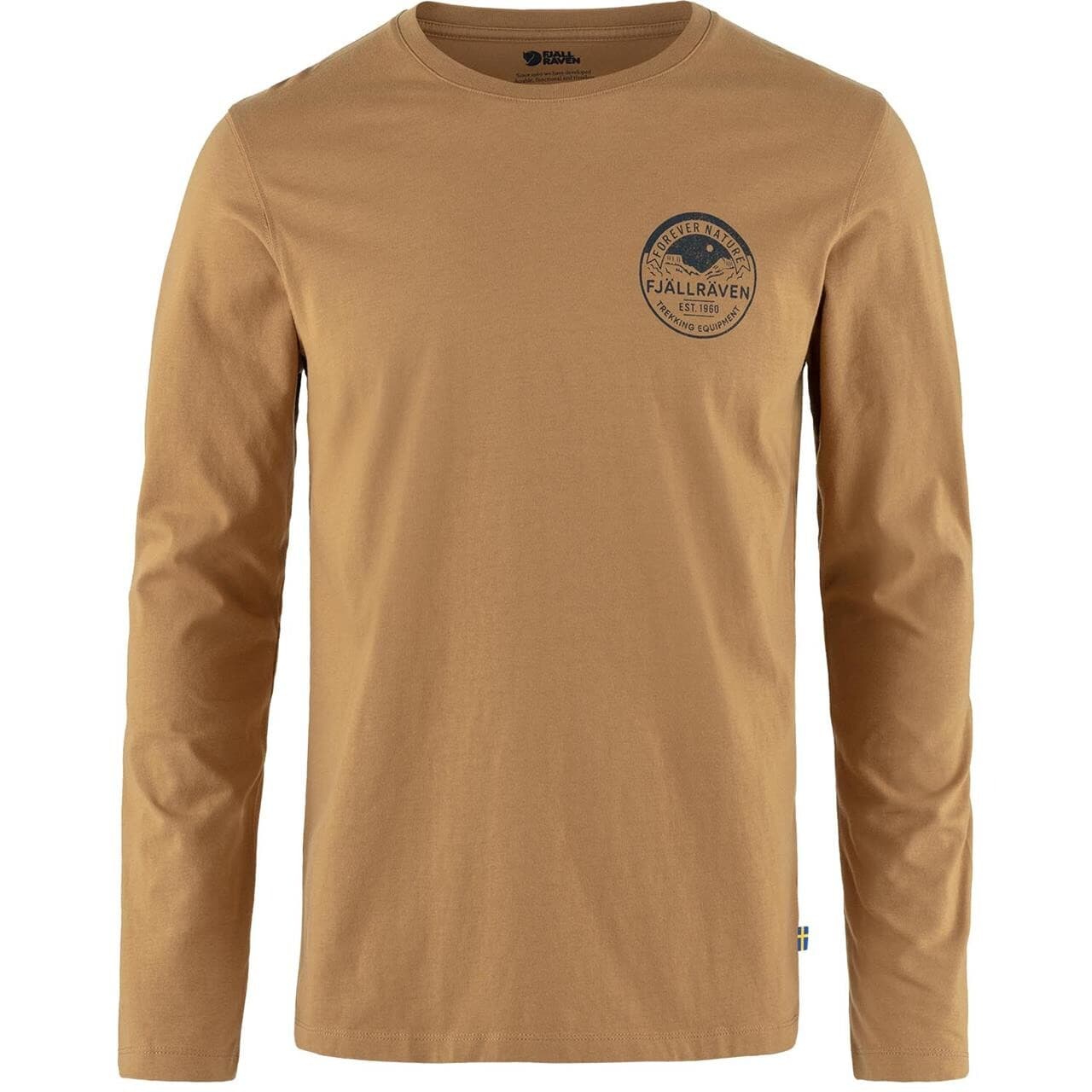 Fjällräven Mens Forever Nature Badge L/S (Brun (BUCKWHEAT BROWN/232) Medium)