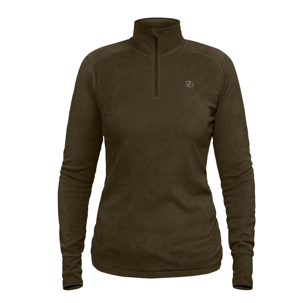 Fjällräven Womens Skare Half Zip (Grøn (DARK OLIVE/633) X-small)