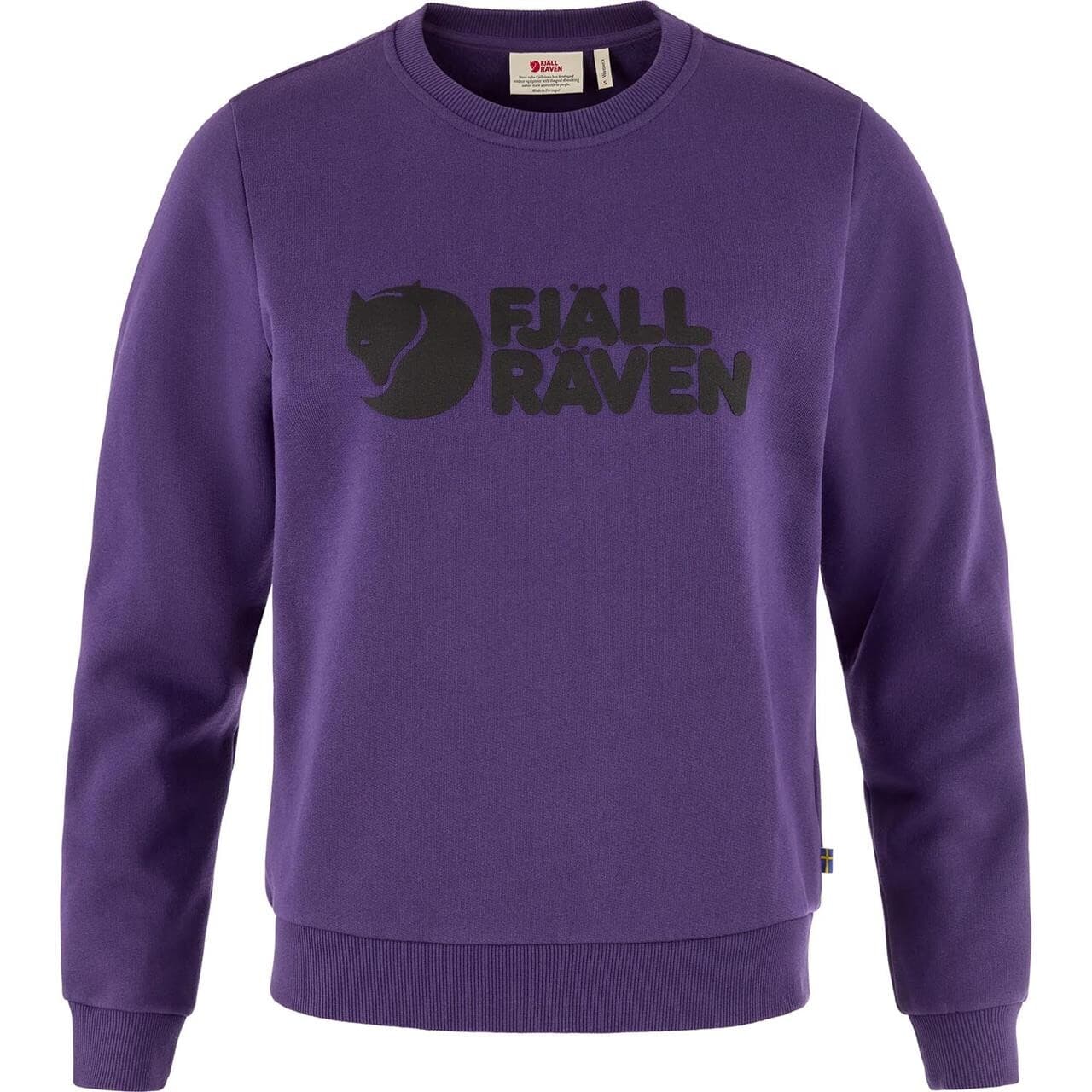 Fjällräven Womens Fjällräven Logo Sweater (Lilla (DARK VIOLET/425) X-small)