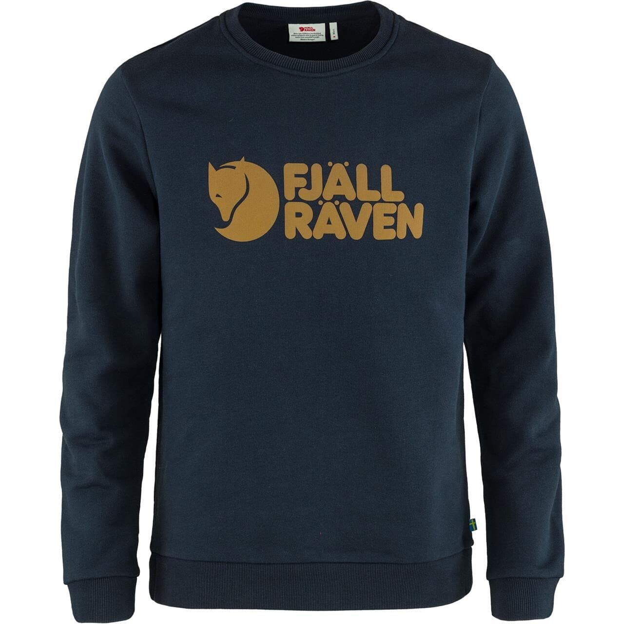 Fjällräven Mens Fjällräven Logo Sweater (Blå (DARK NAVY/555) Large)