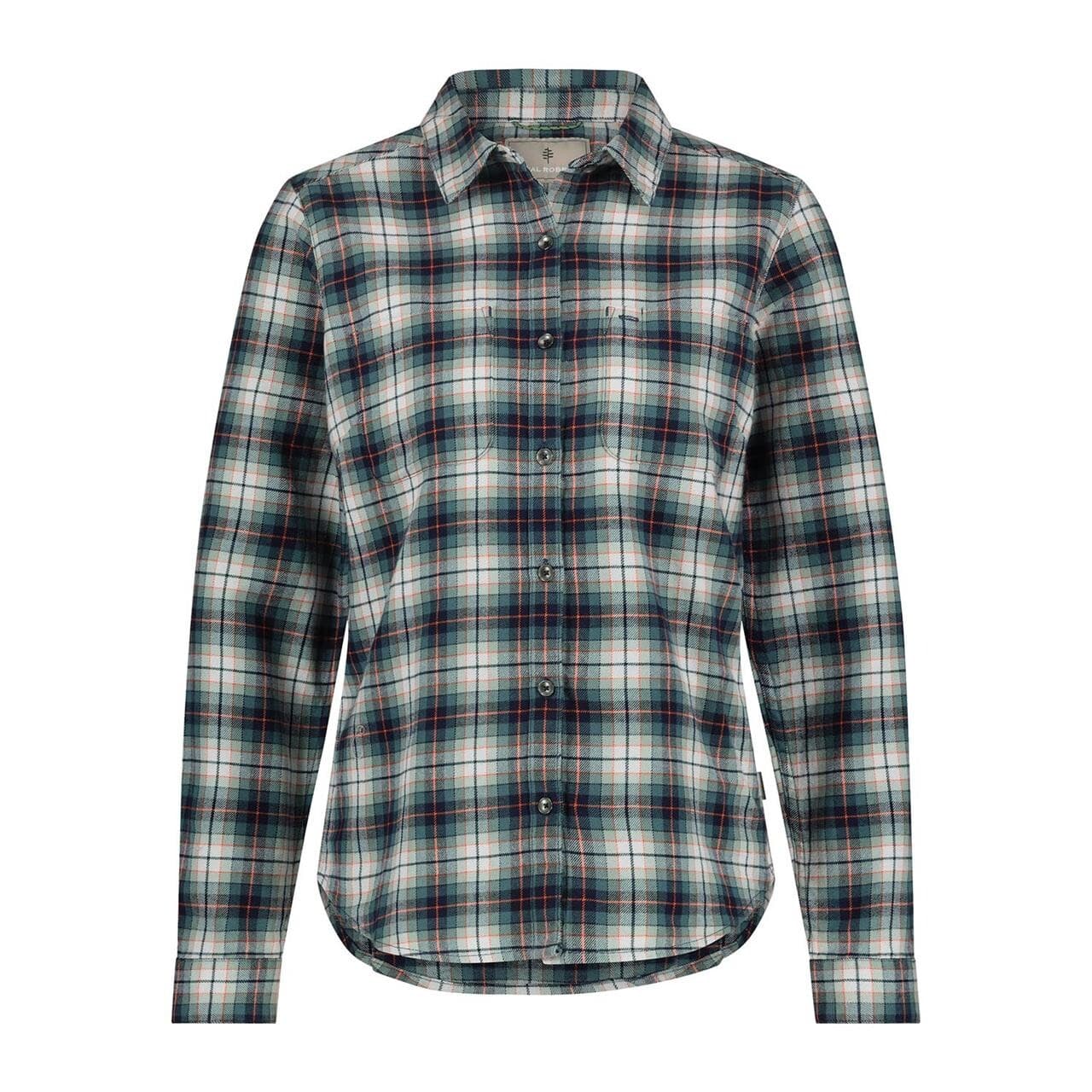 Royal Robbins Womens Lieback Organic Cotton Flannel L/S (Blå (SEA PINE WILDWOOD PLD) Medium)