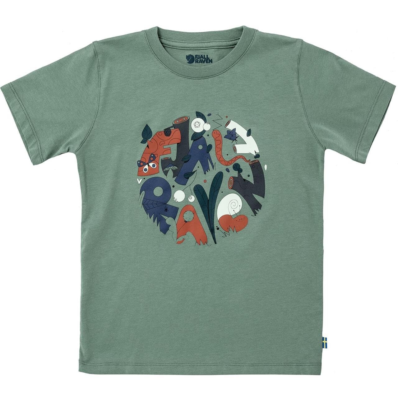 Fjällräven Kids Forest Findings T-shirt (Grøn (PATINA GREEN/614) 110 cm)