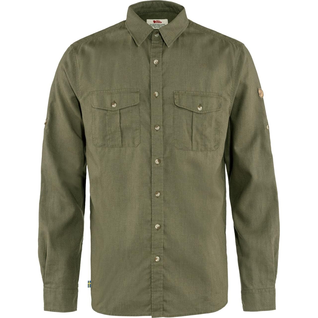 Fjällräven Mens Övik Travel Shirt L/S (Grøn (GREEN/620) X-large)