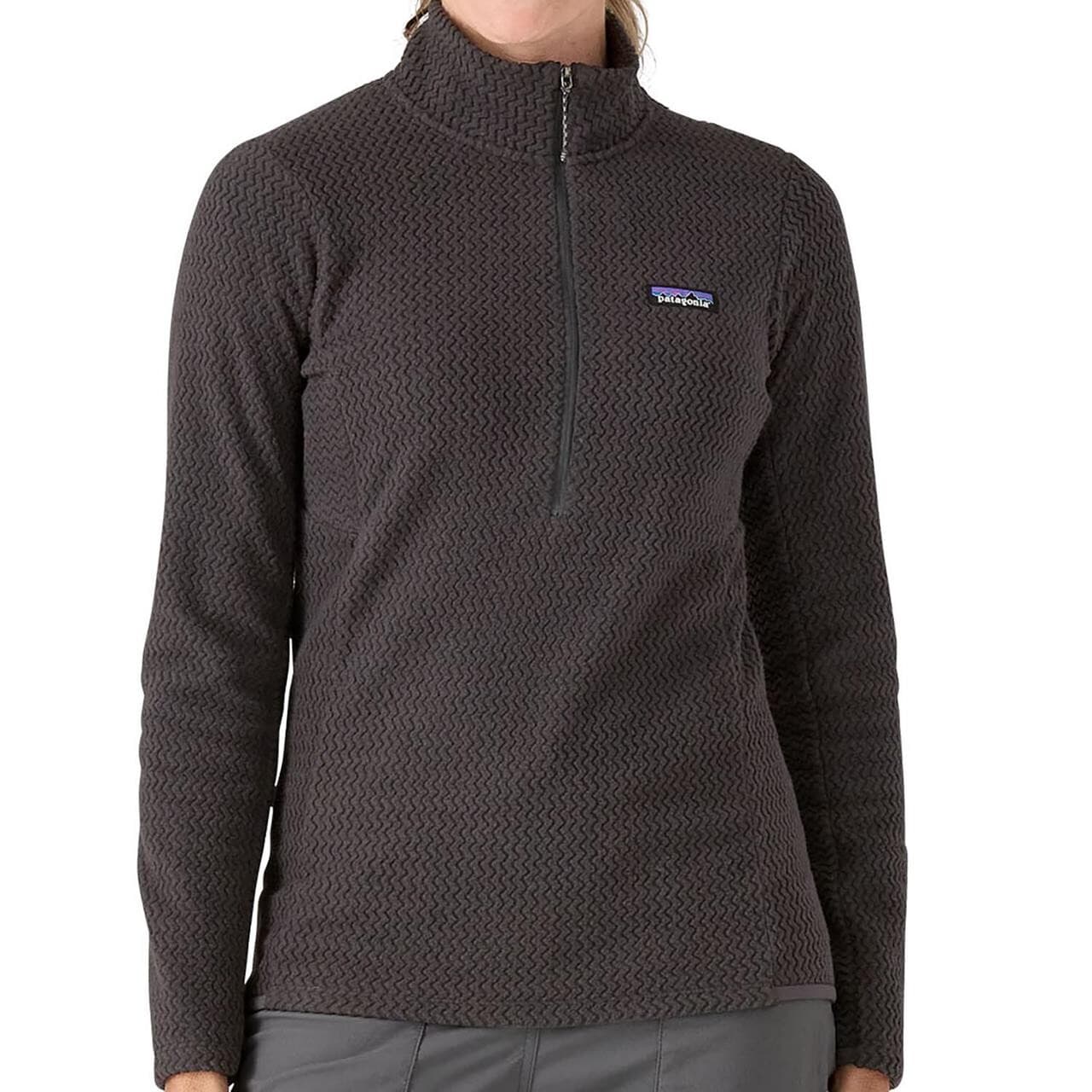 Patagonia Womens R1 Air Zip Neck (Sort (BLACK) Small)