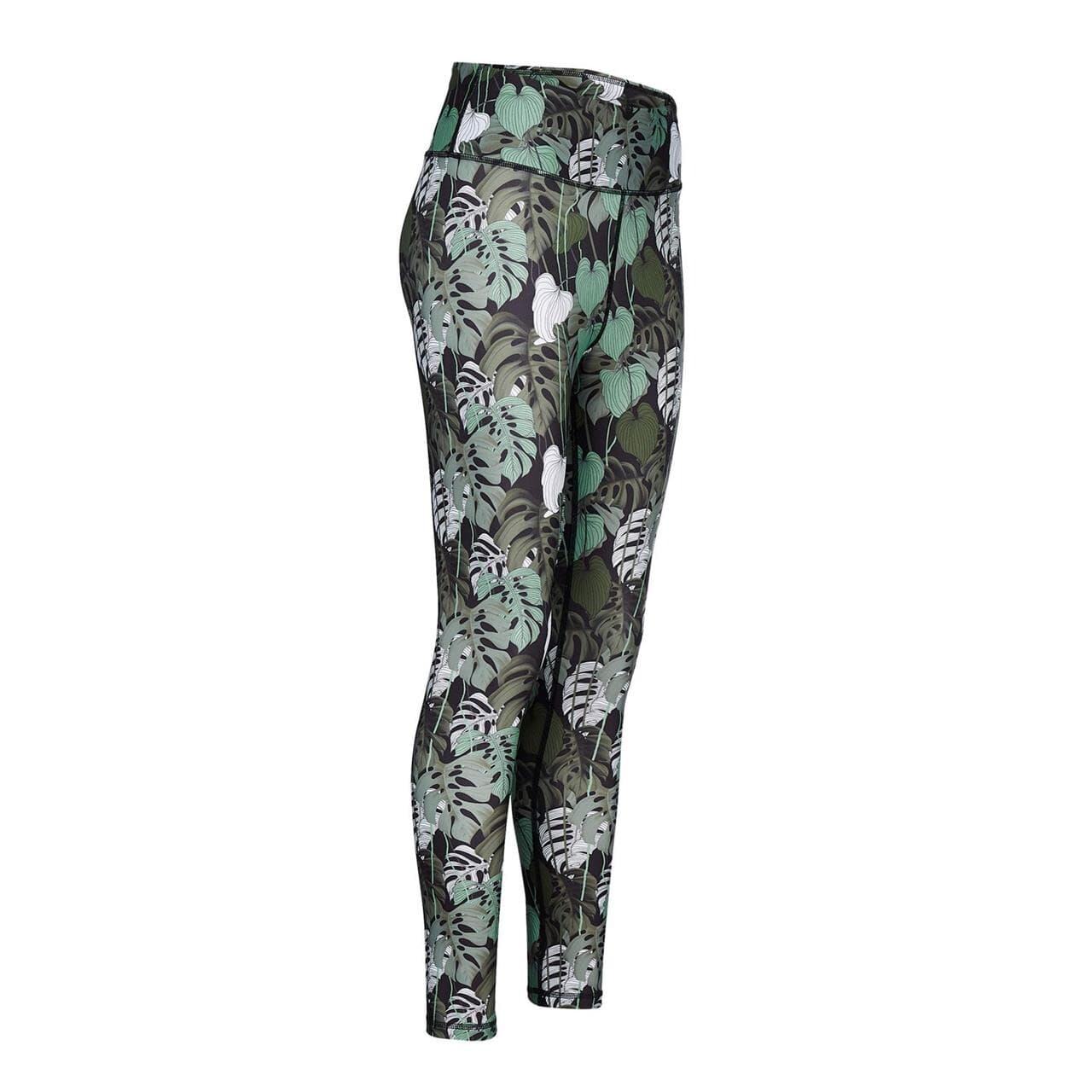 Frilufts Womens Vagur Tights (Grøn (DARK OLIVE AOP MONSTERA) Medium)